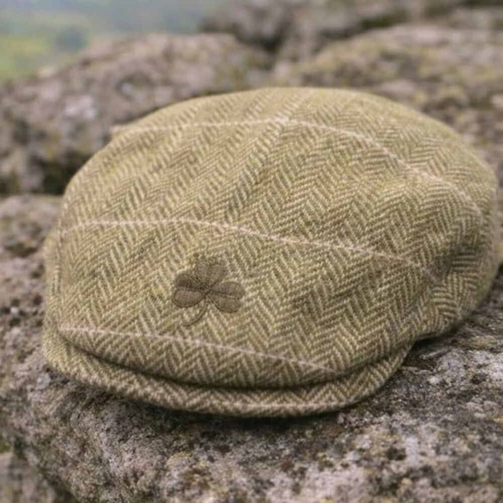 The Blasket Islander Dingle Ireland Irish Wool Tweed Flat Cap Hat OS Adjustable